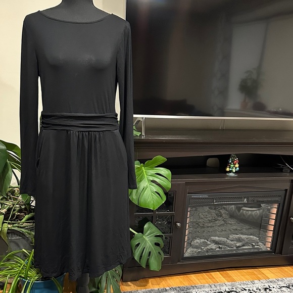 *BODEN* Black Long Sleeve Abigail Dress Size 8 - Picture 3 of 8